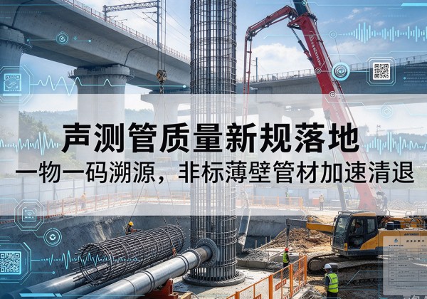 元氏声测管质量新规落地，一物一码溯源，非标薄壁管材加速清退