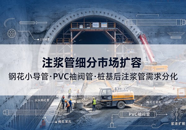 元氏注浆管细分市场扩容，隧道钢花小导管、PVC 袖阀管、桩基后注浆管需求分化